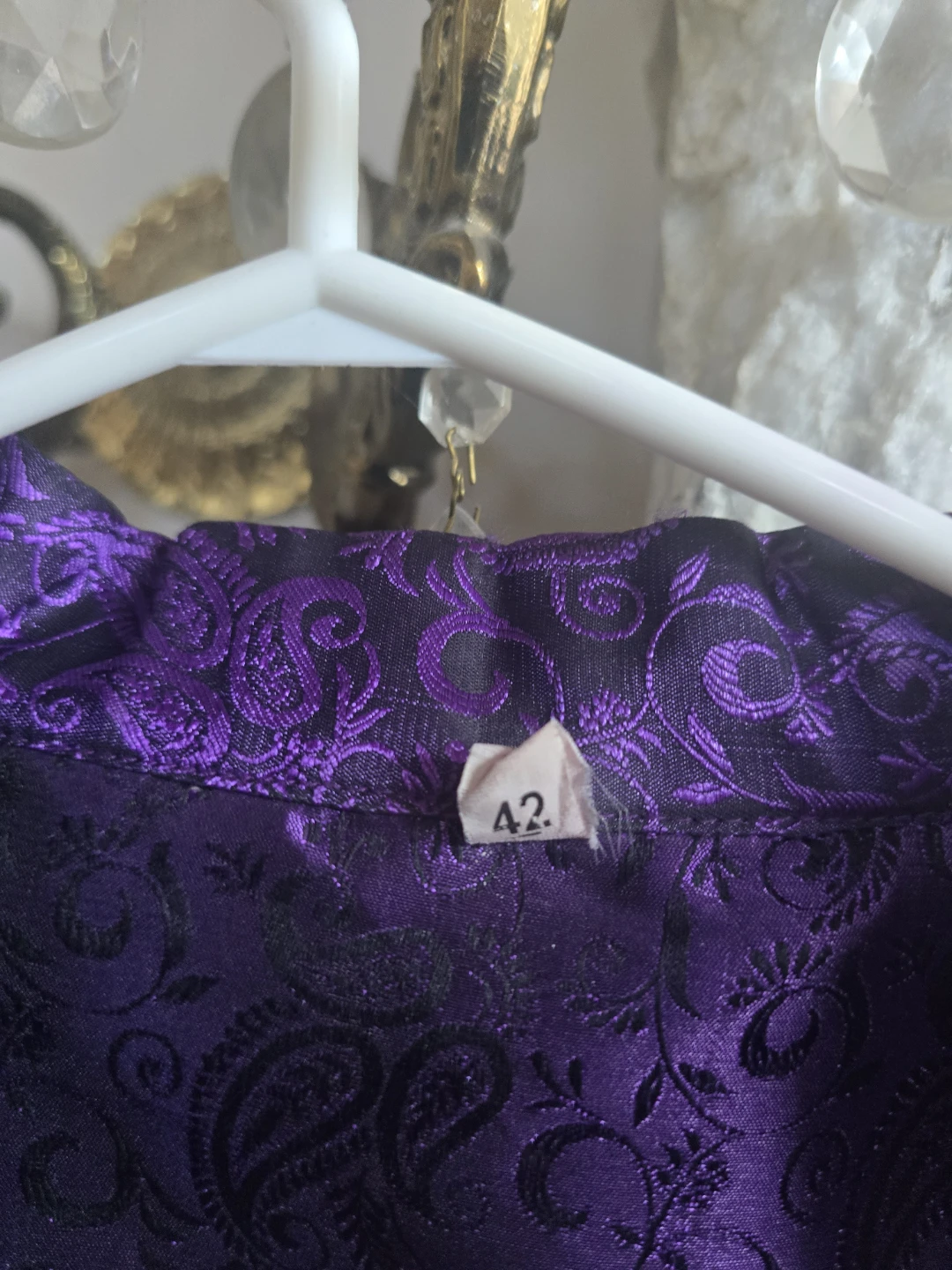 Purple Paisley Print Kurta - Size 42 - photo 2