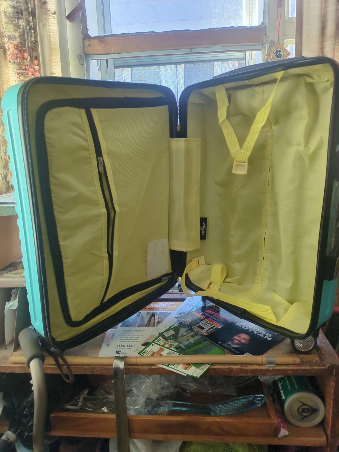 Prince Teal Hardshell Suitcase - photo 2