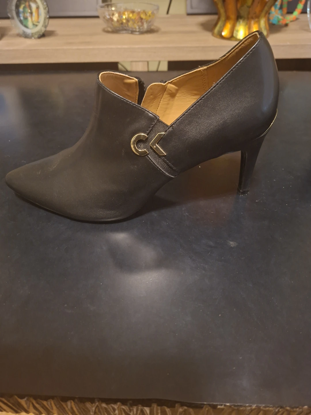 Calvin Klein Black Ankle Boots with Heel