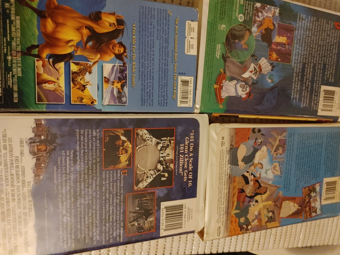 Disney VHS Movies: Pocahontas, 101 Dalmatians, Spirit, Lion King - photo 2