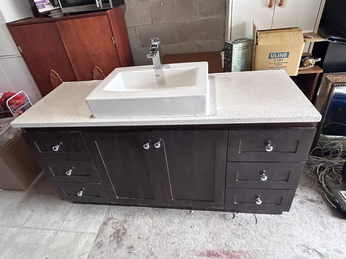 Bathroom Vanity with Sink and Faucet - photo 2
