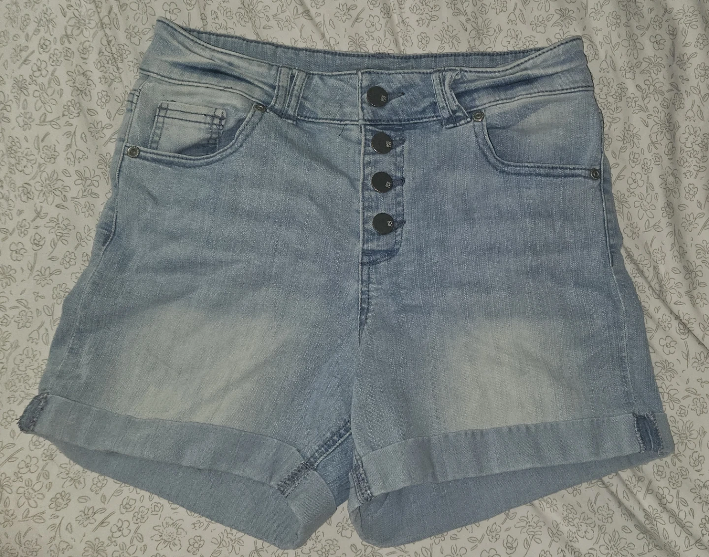 New York & Company Light Wash Denim Shorts