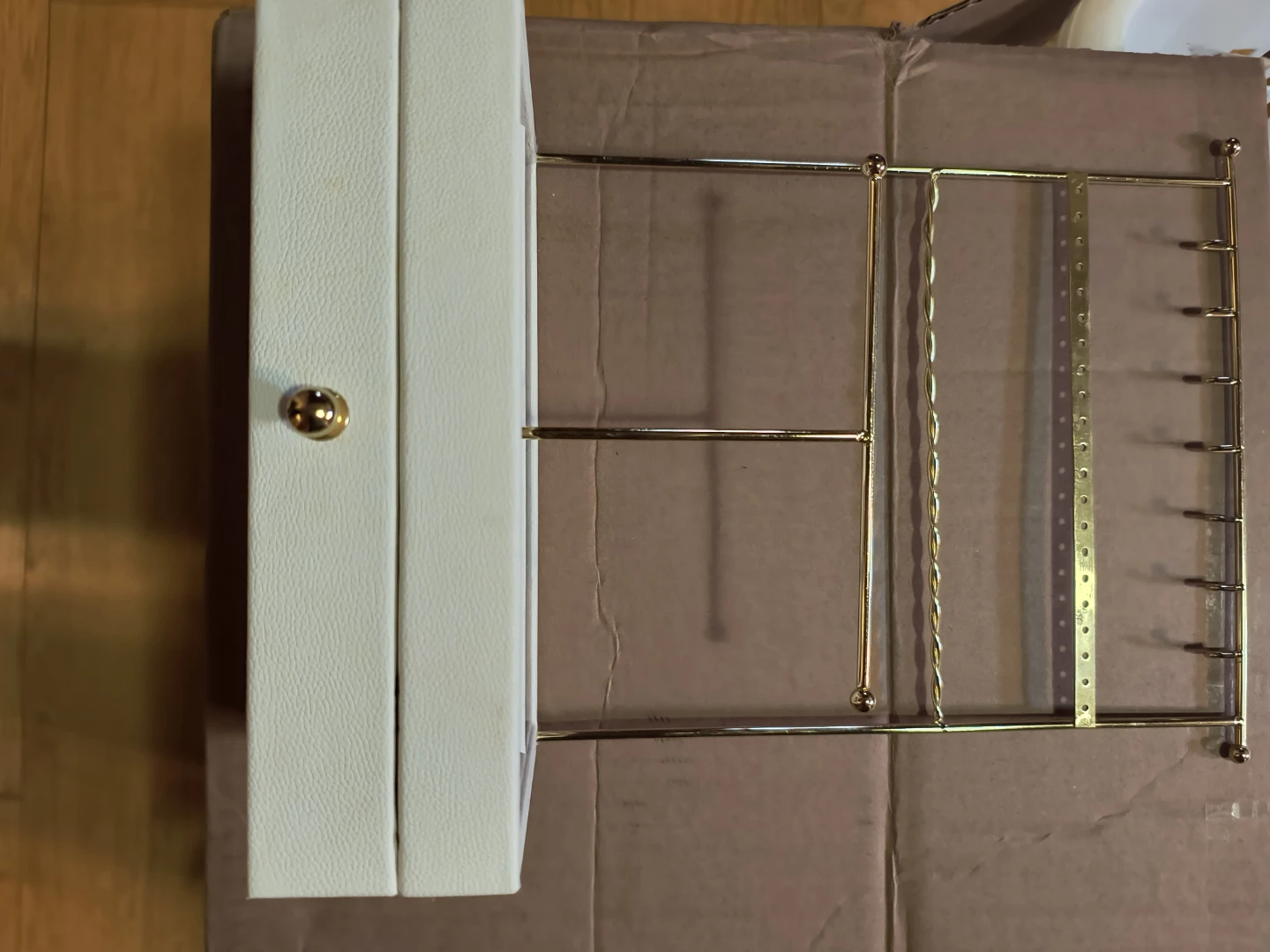 HOMESENSE Jewelry Organizer Box with Display Rack