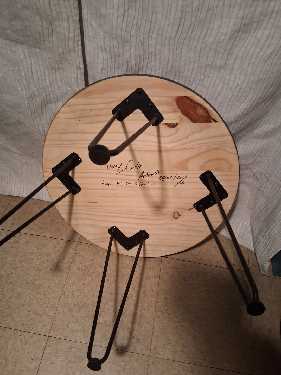 Handmade Coffee Table with Anime Character Design - photo 3