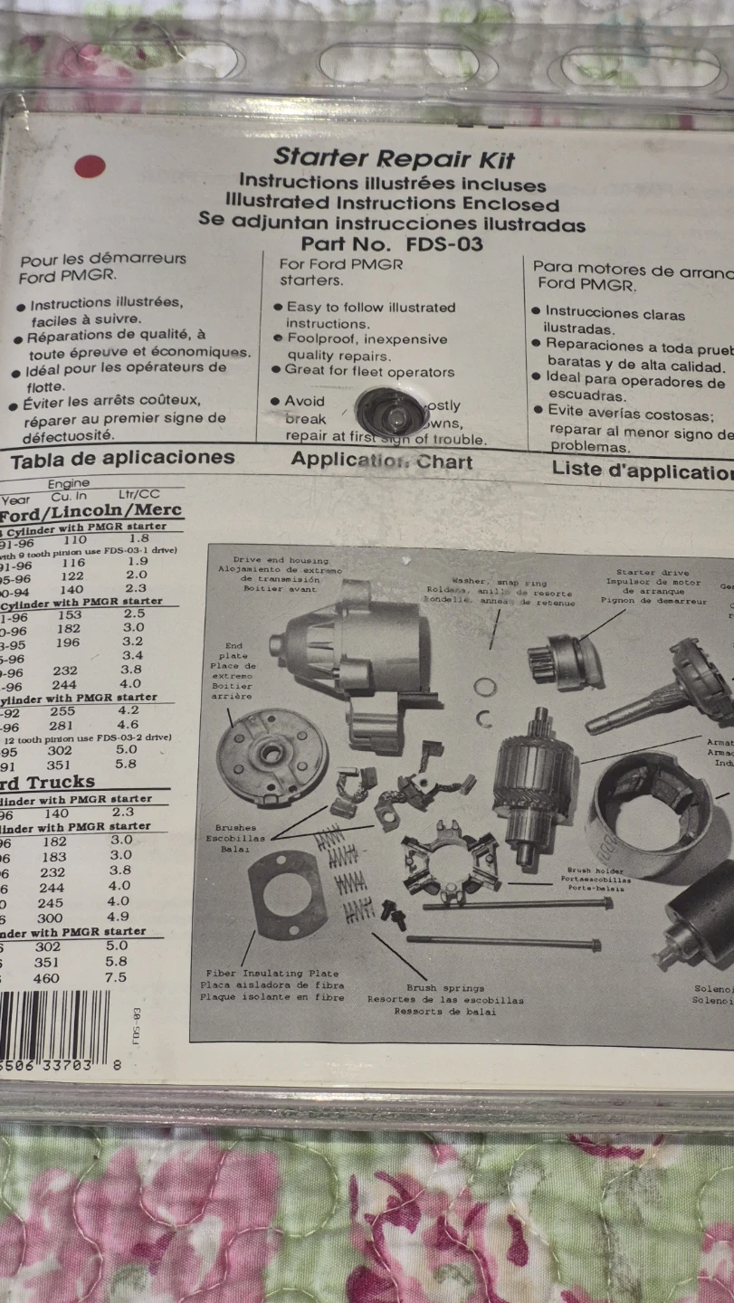 Victory Lap Starter Repair Kit FDS-03 for Ford PMGR - photo 2