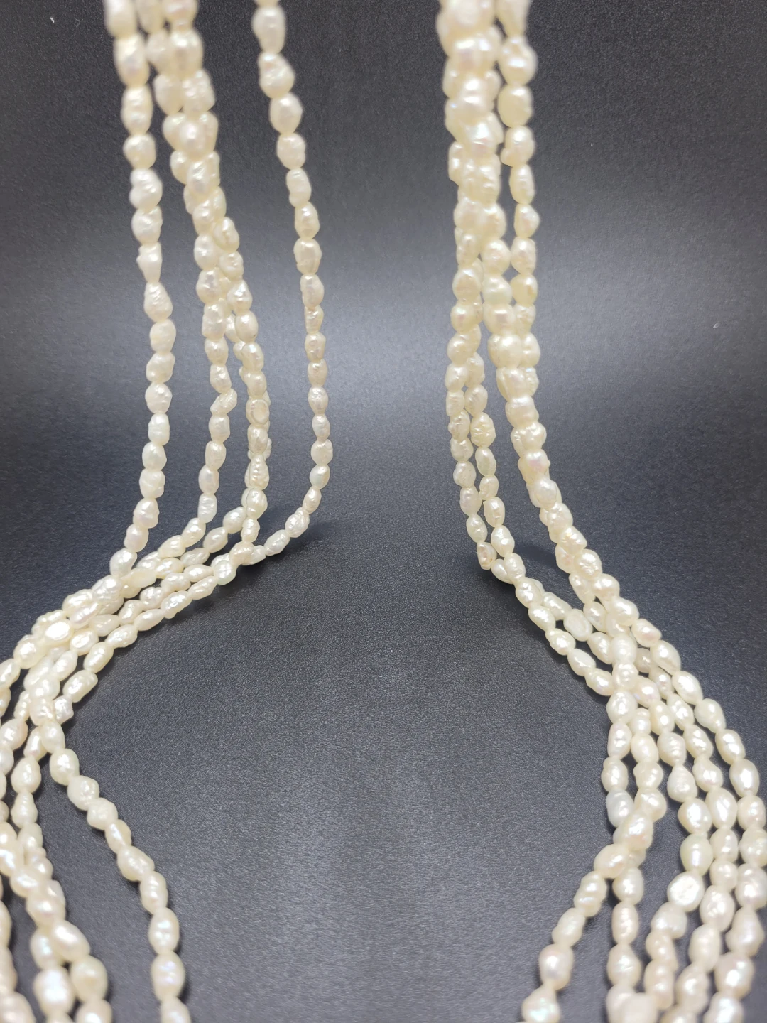 Multi-strand Pearl Necklace and Earring Set - photo 5