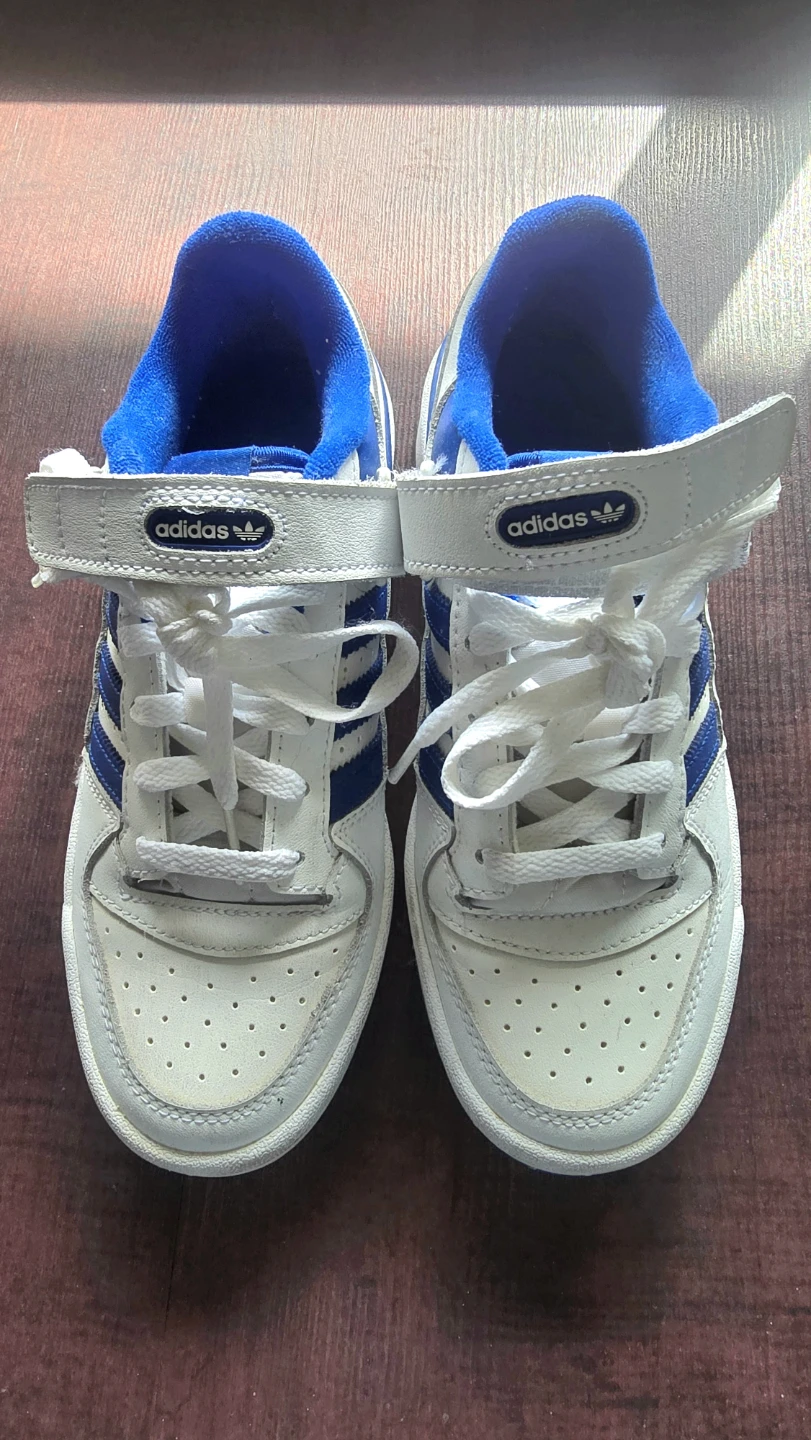 Adidas Forum 84 Low Off White / Vivid Blue US 6