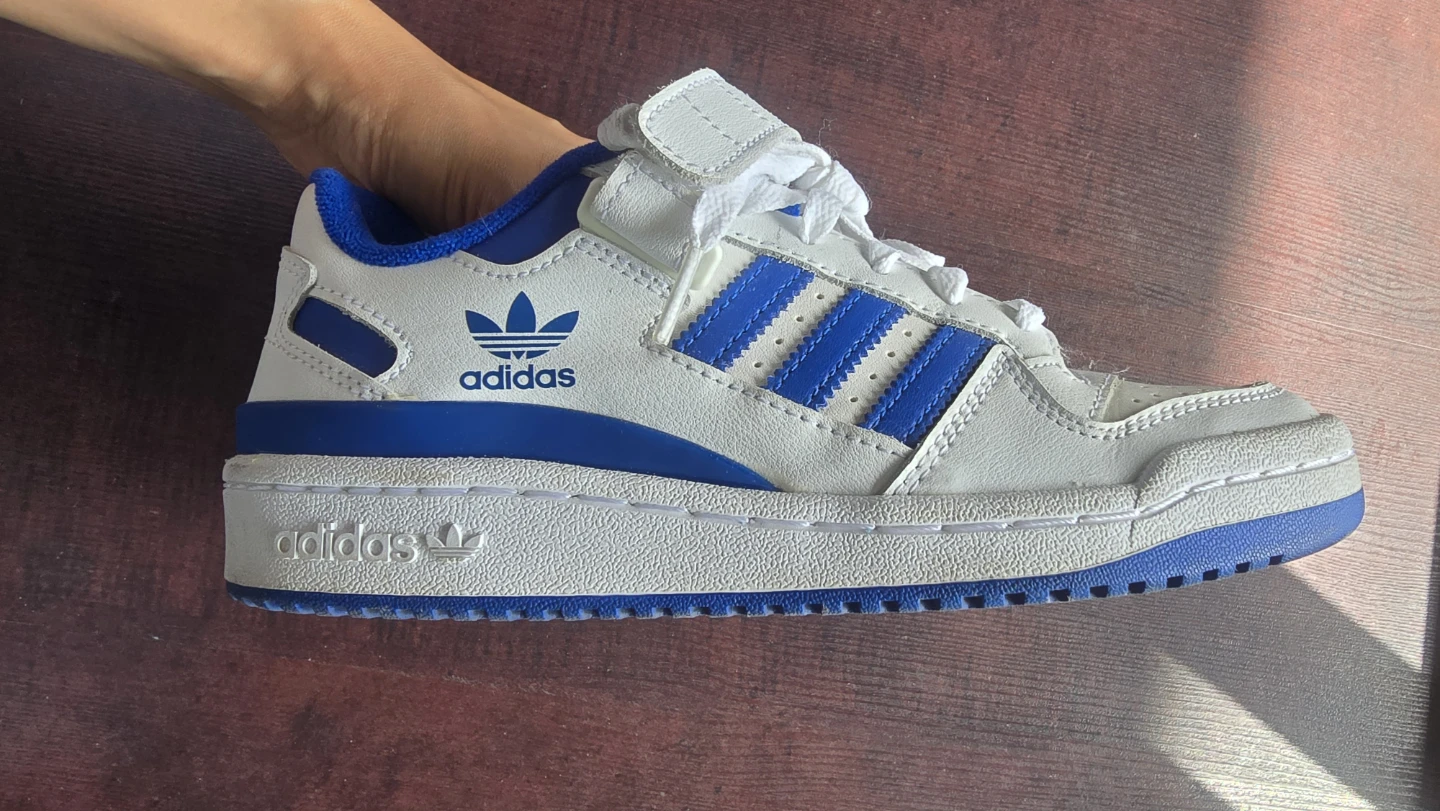 Adidas Forum 84 Low Off White / Vivid Blue US 6 - photo 2