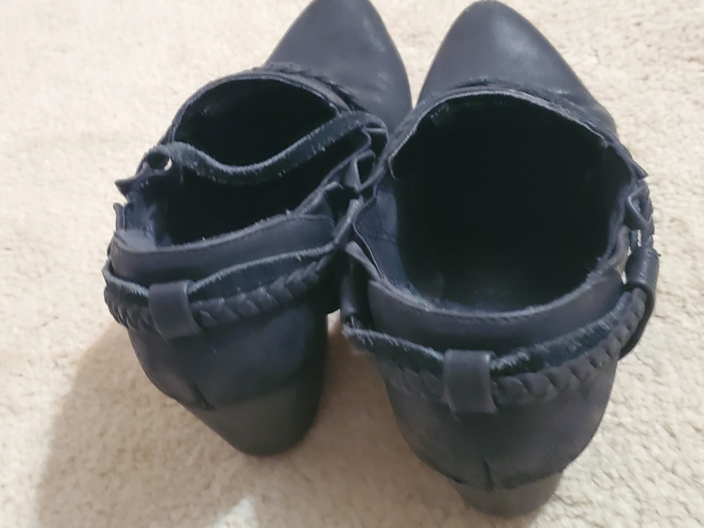 Jellypop Black Ankle Boots with Braided Detail - photo 5