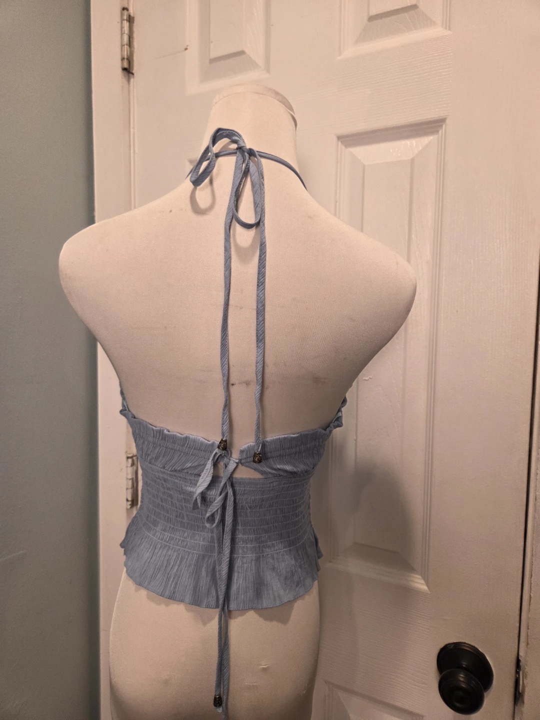 Blue Halter Top Size S - photo 2
