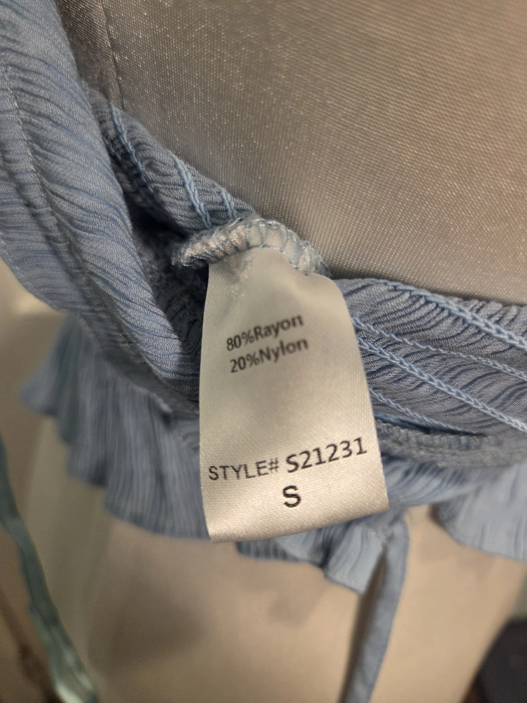 Blue Halter Top Size S - photo 3