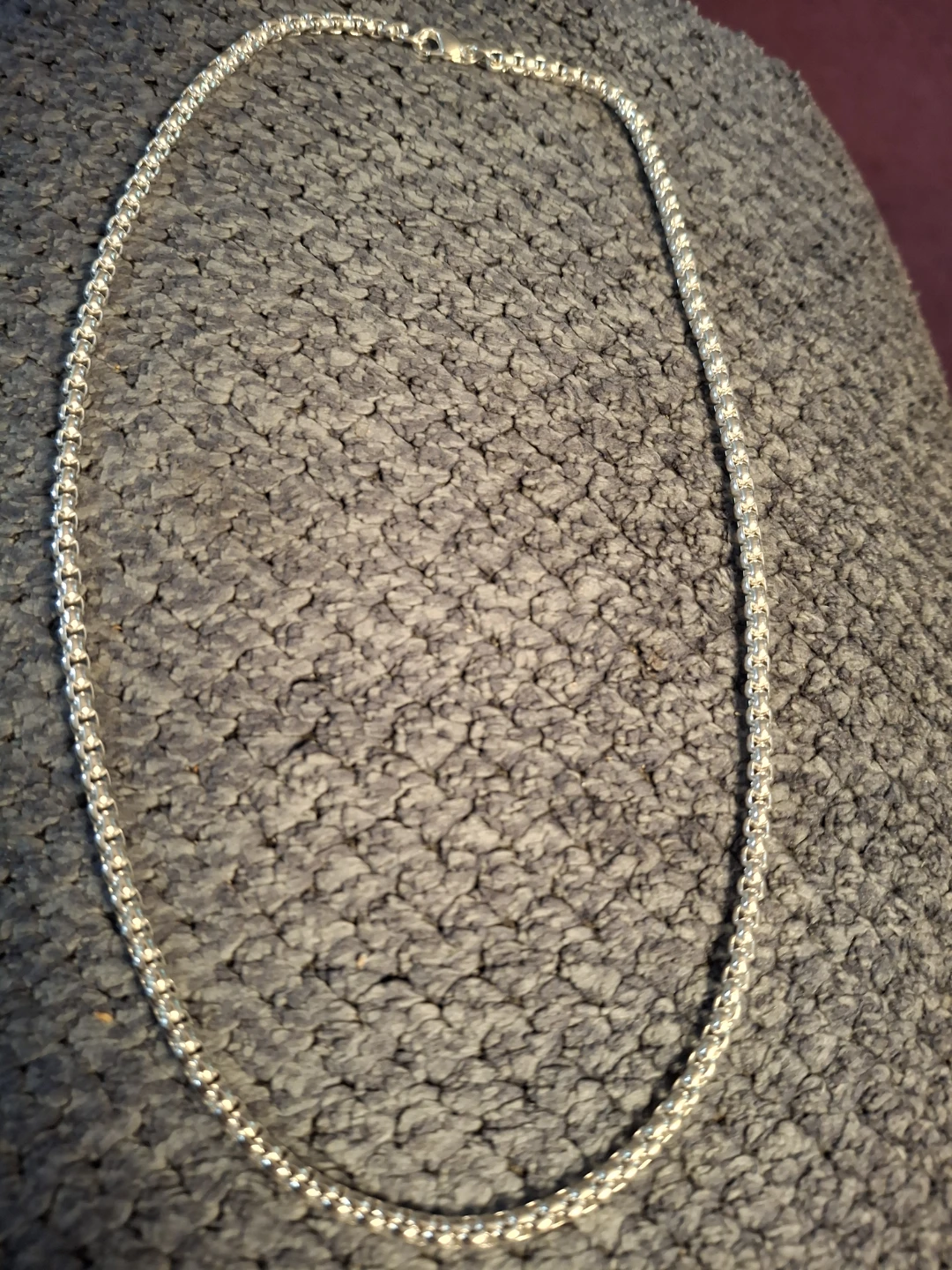 Silver Box Chain Necklace - photo 2