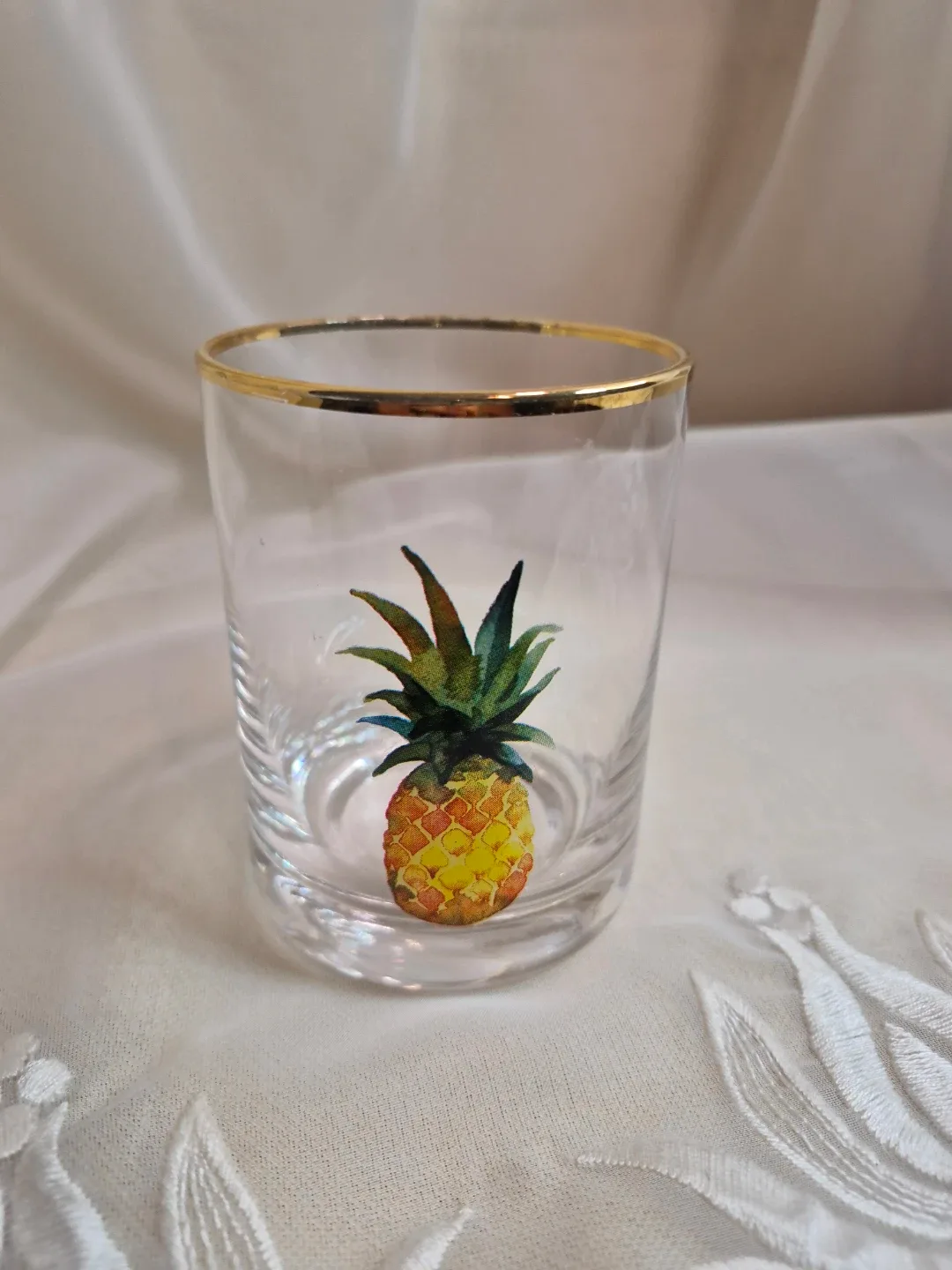 4" x 3" Glass with Pineapple - photo 2