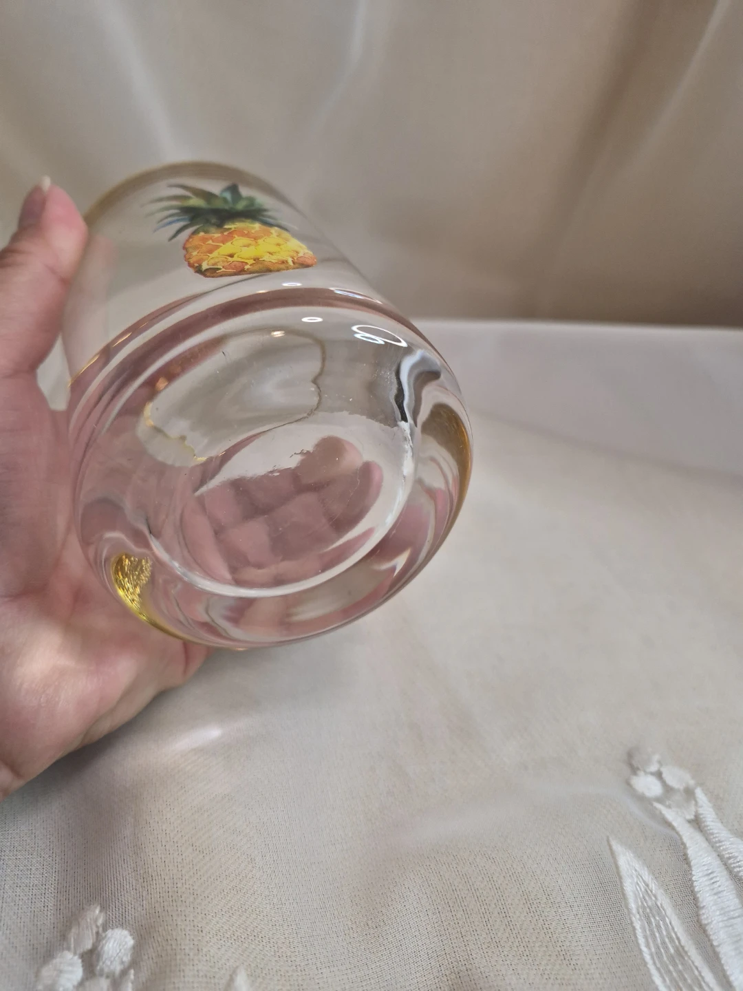 4" x 3" Glass with Pineapple - photo 5