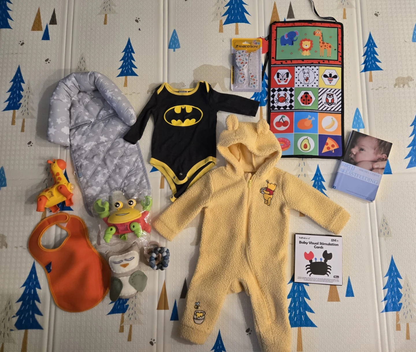 Baby bundle (baby toys, clothes, book)