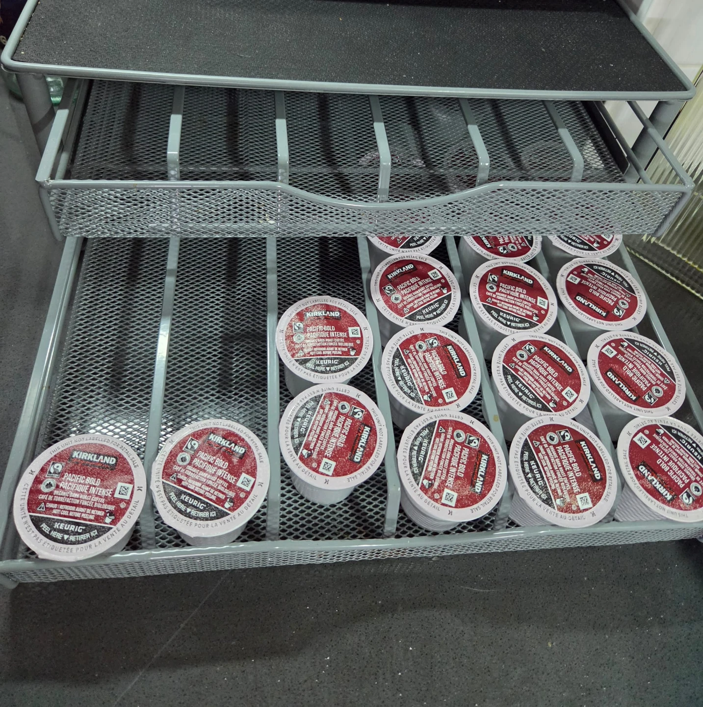 2-Tier K-Cup Holder with Organizer Rack