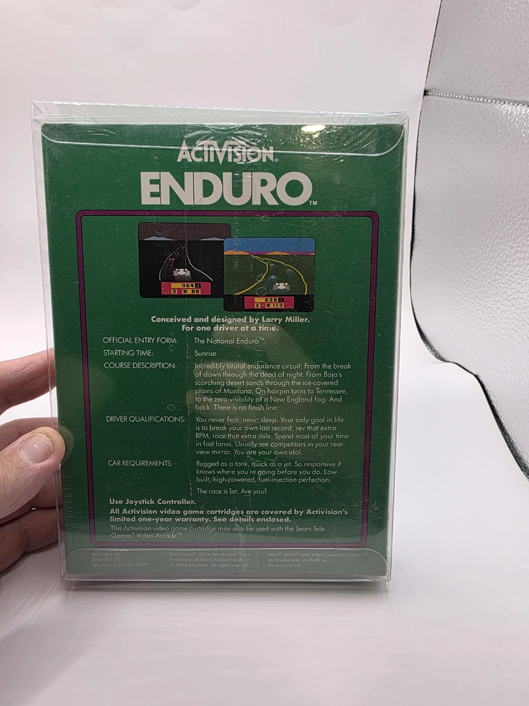 Atari 2600 ENDURO game  ( FACTORY SEALED ) - photo 2