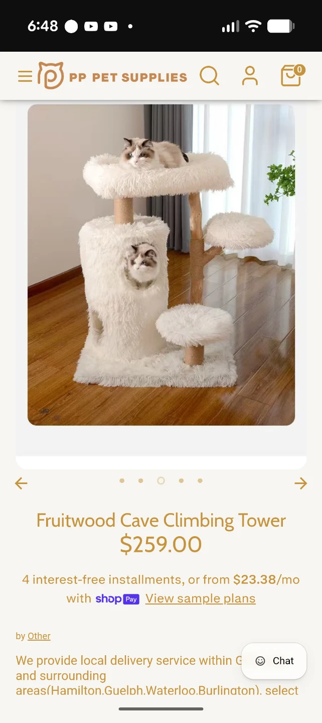 PP Pet Scratcher/Double Bed, Plush Bed & Post, Hammock, toys - photo 2