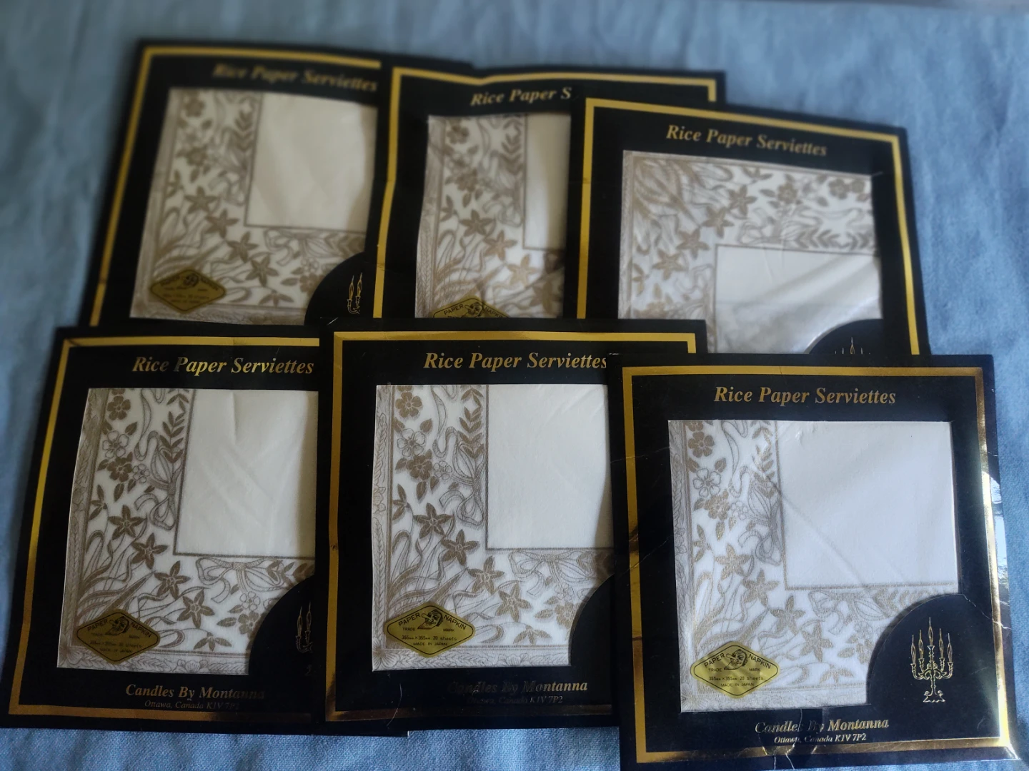Rice Paper Serviettes by Montanna