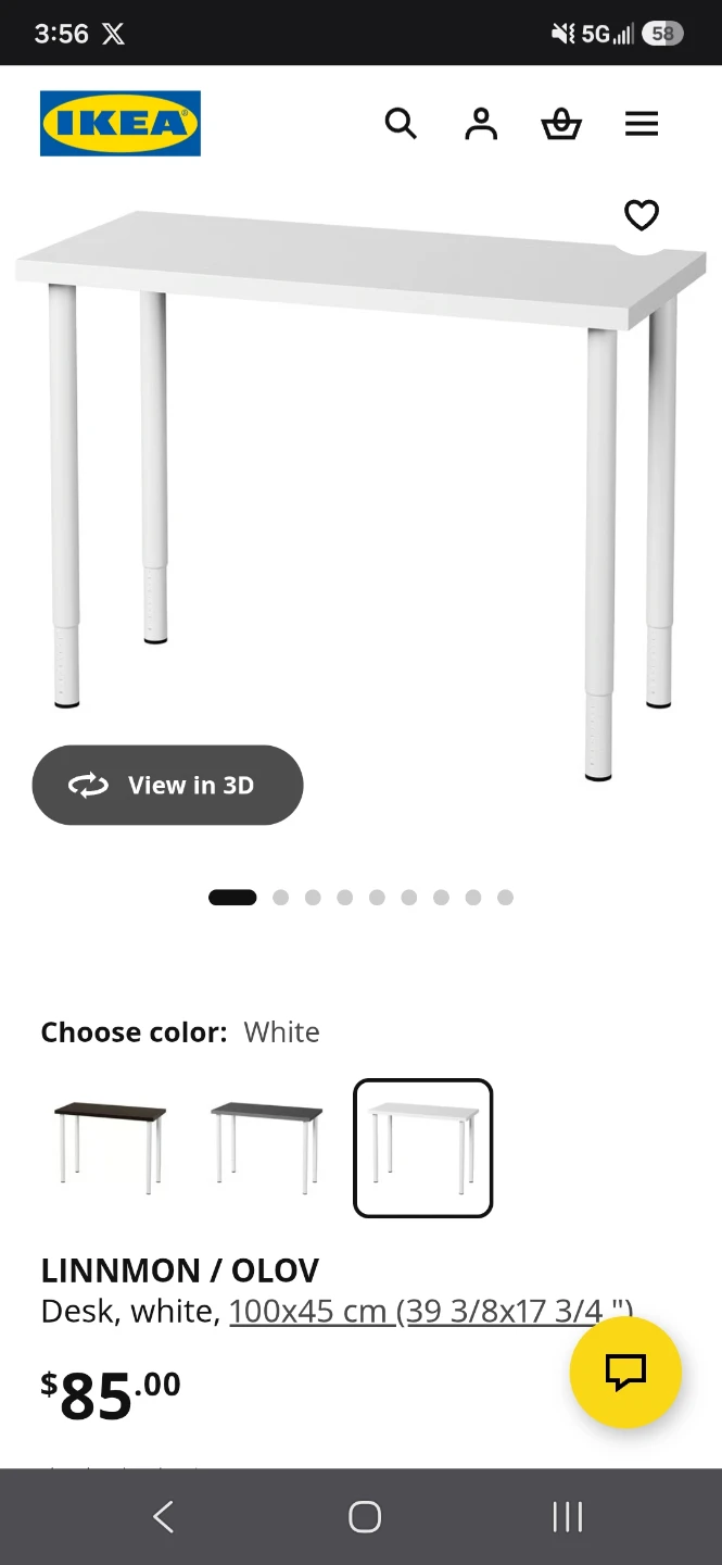 IKEA Desk in Green Gray