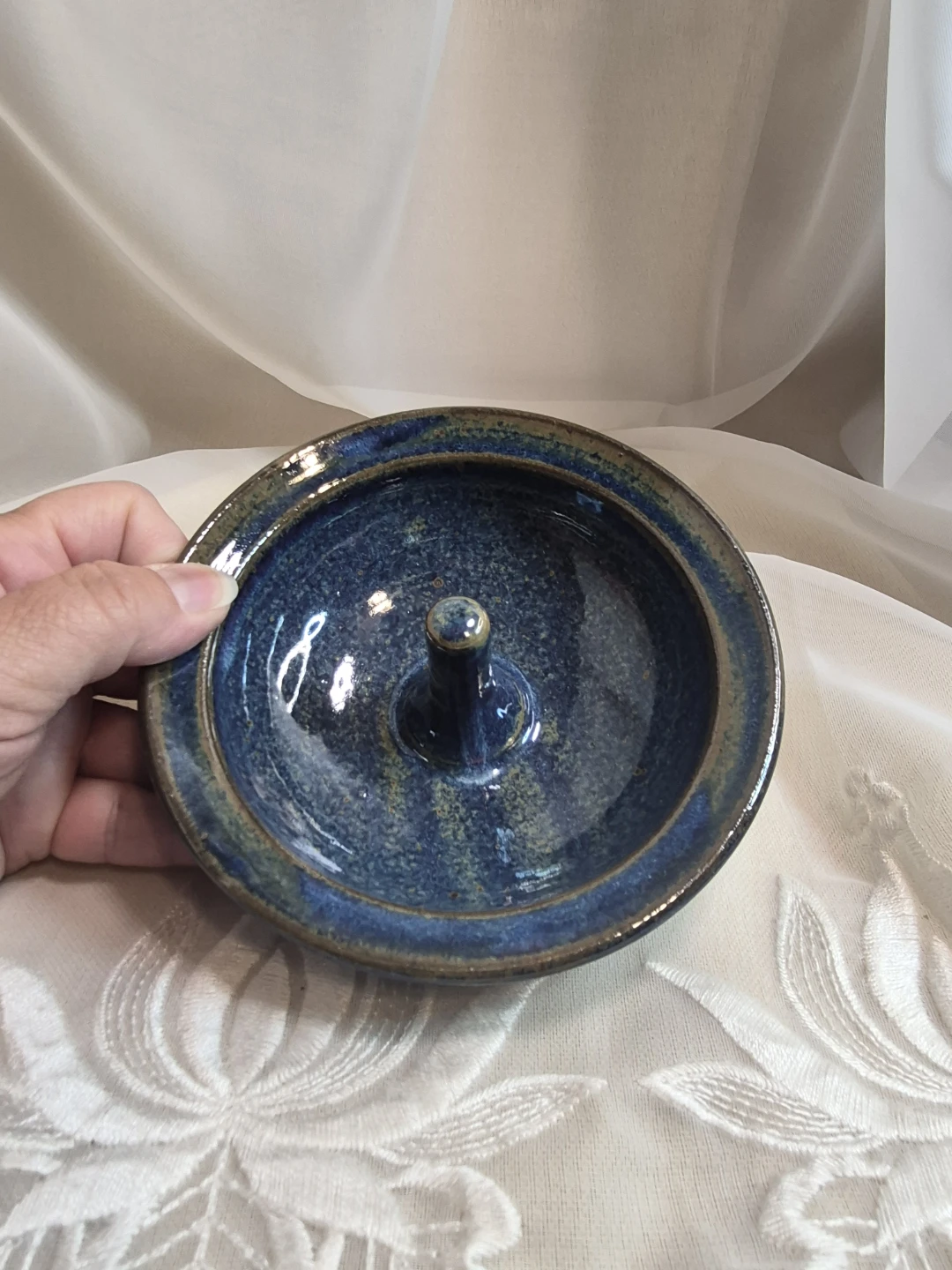 Handmade & Signed Pottery Apple Baker Dish - photo 2