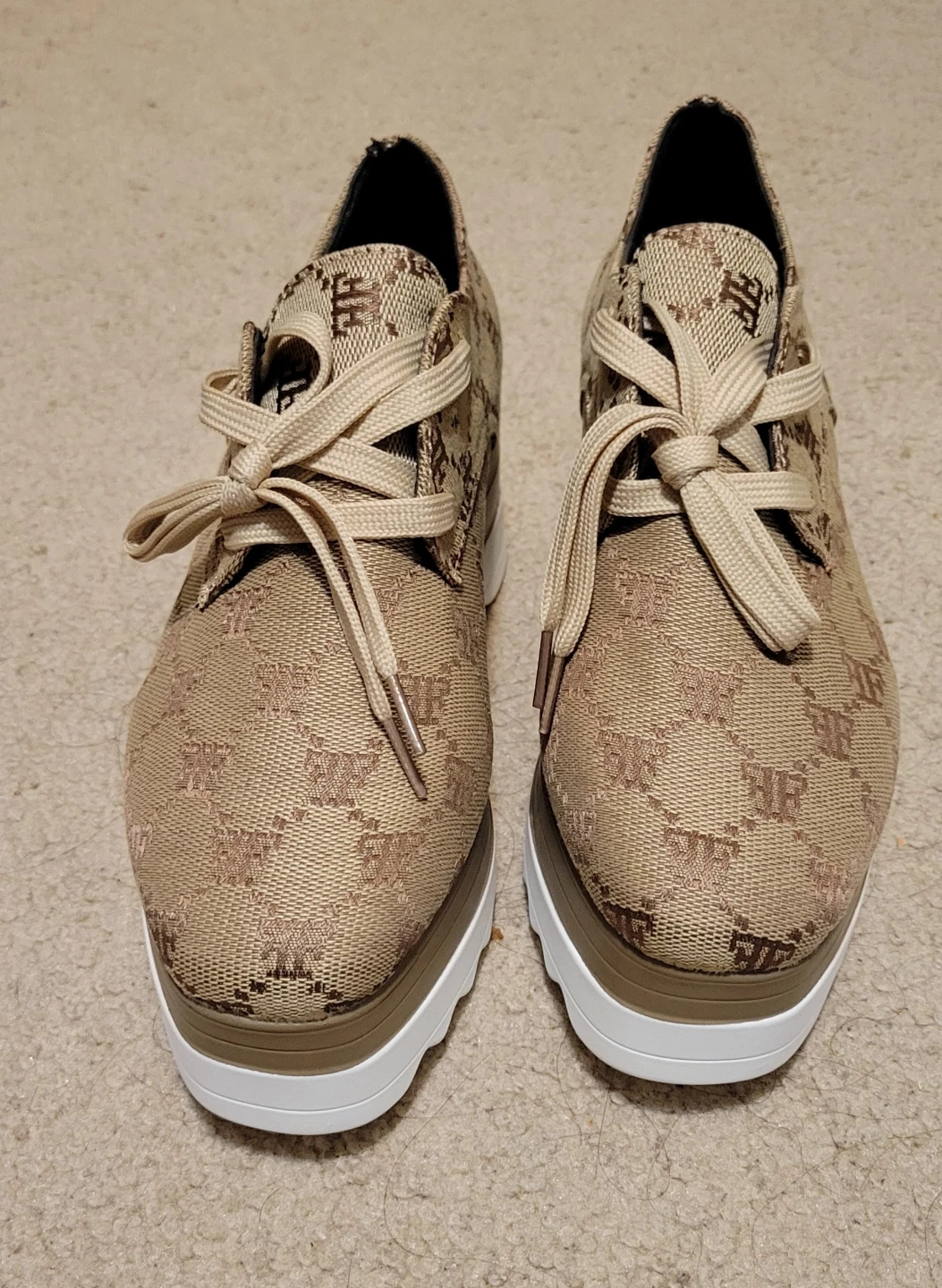 Tan Monogram Platform Shoes - photo 2