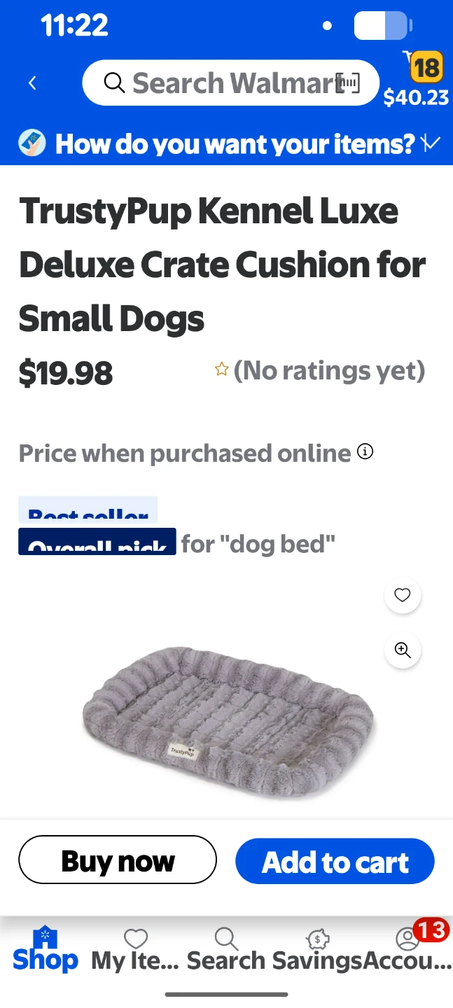 TrustyPup Kennel Luxe Crate Cushion for Small Dogs - photo 2