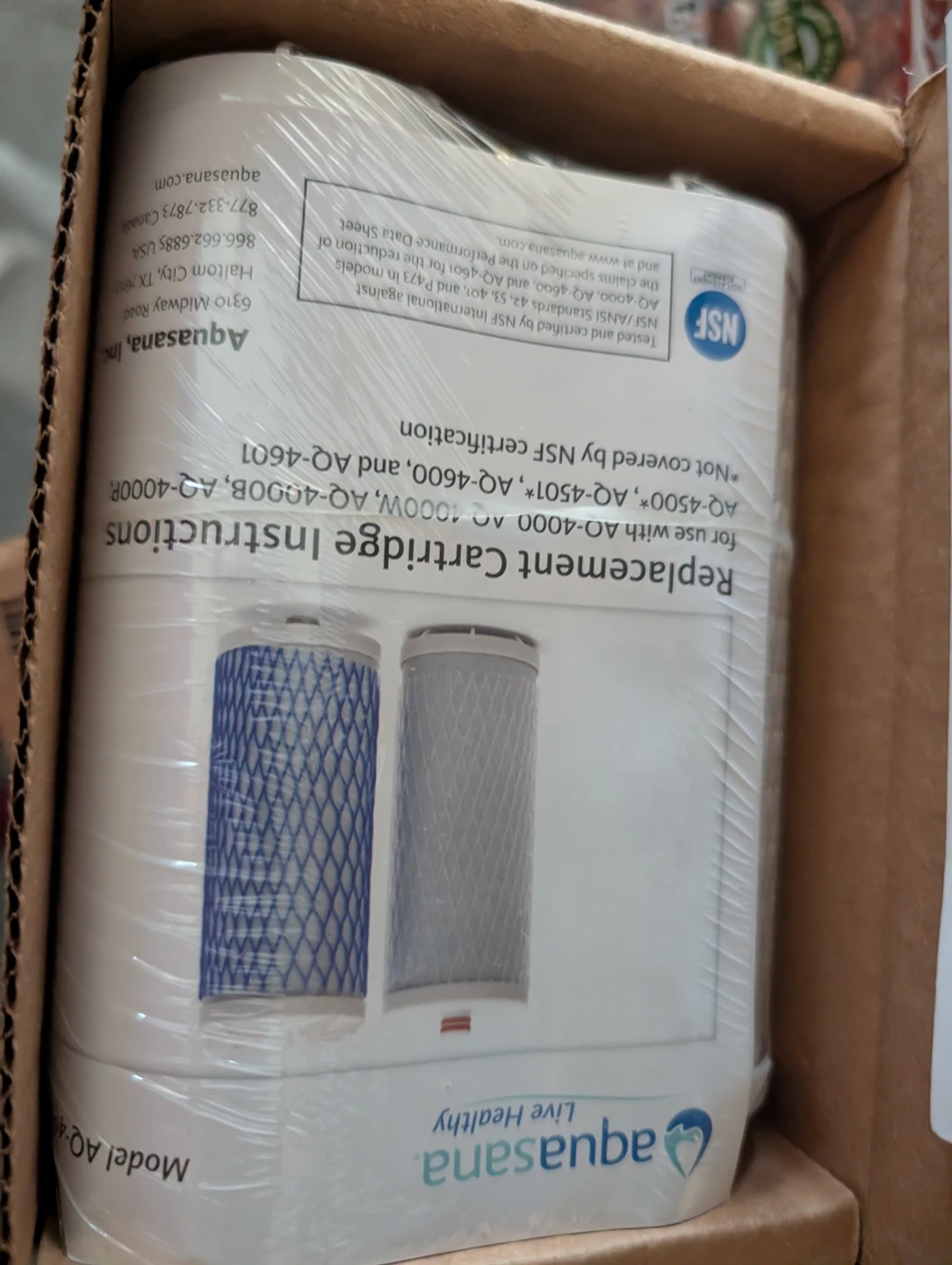 Brand new Aquasana AQ-4035 Replacement Filter Cartridges - photo 2