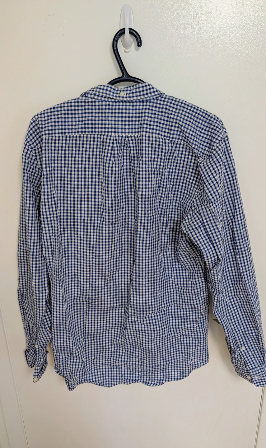Old Navy Gingham Button-Up Shirt - Men's Size Medium - photo 3
