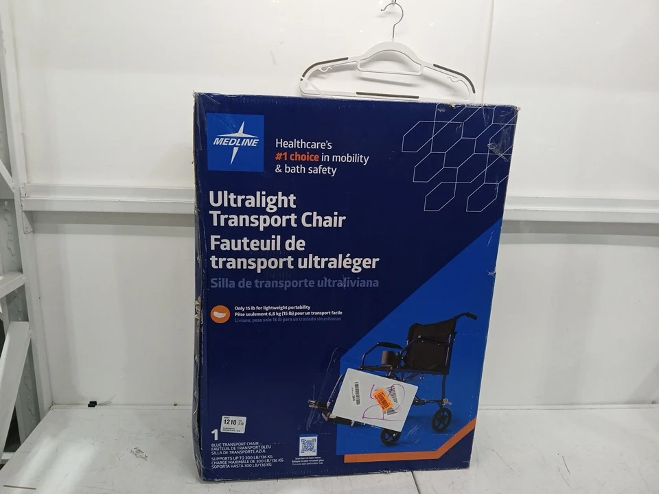 NEW- Medline Ultralight Transport Chair 19" - photo 2