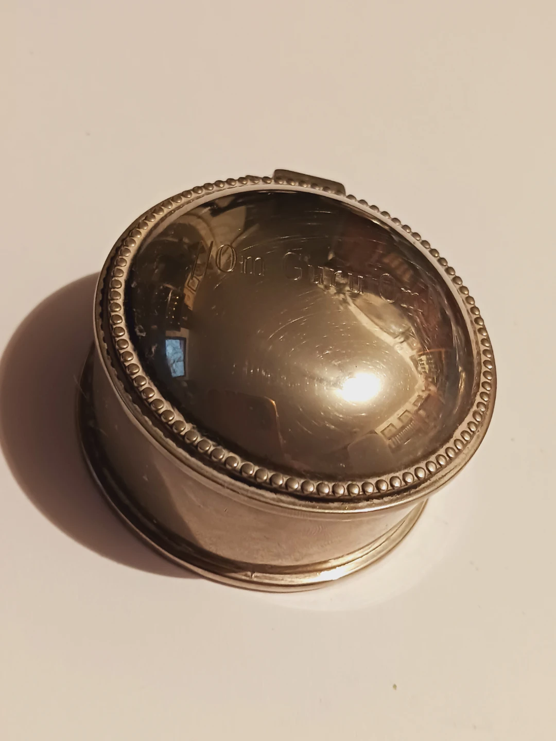 Vintage Silver Tone Hinged Trinket Box/Jewelry Box - photo 2