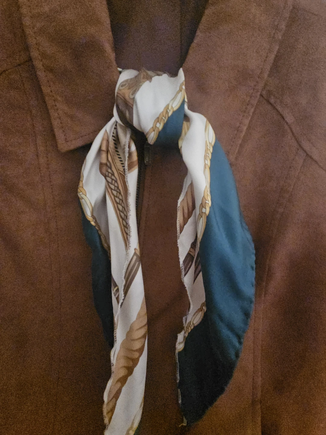 Tradition Petite Brown Jacket with Scarf - photo 2