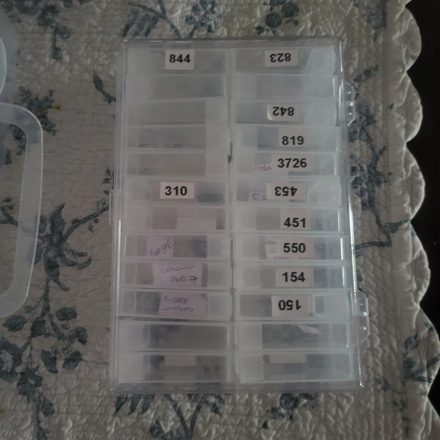 Plastic storage organizer for beads and other small crafts - photo 2