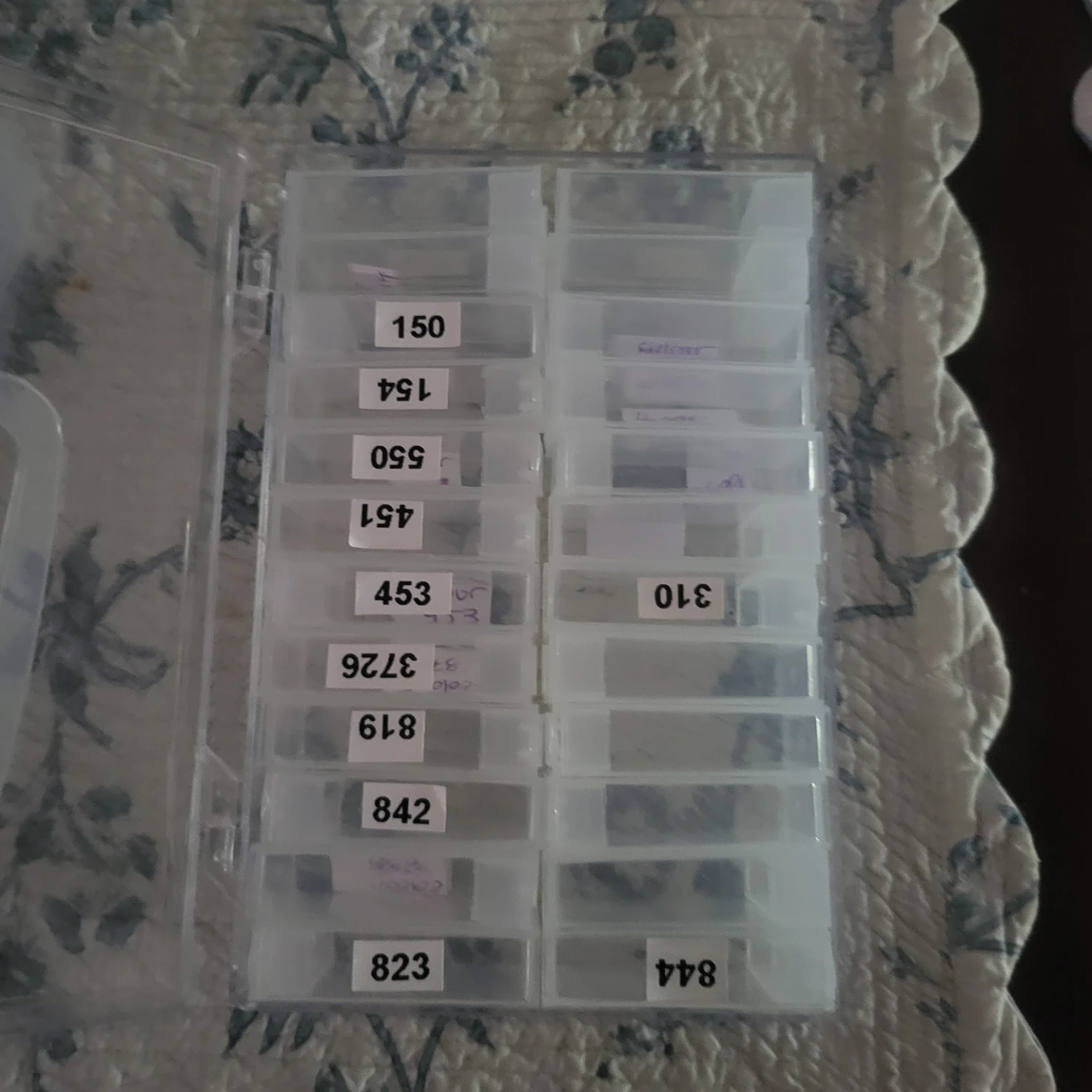 Plastic storage organizer for beads and other small crafts - photo 4