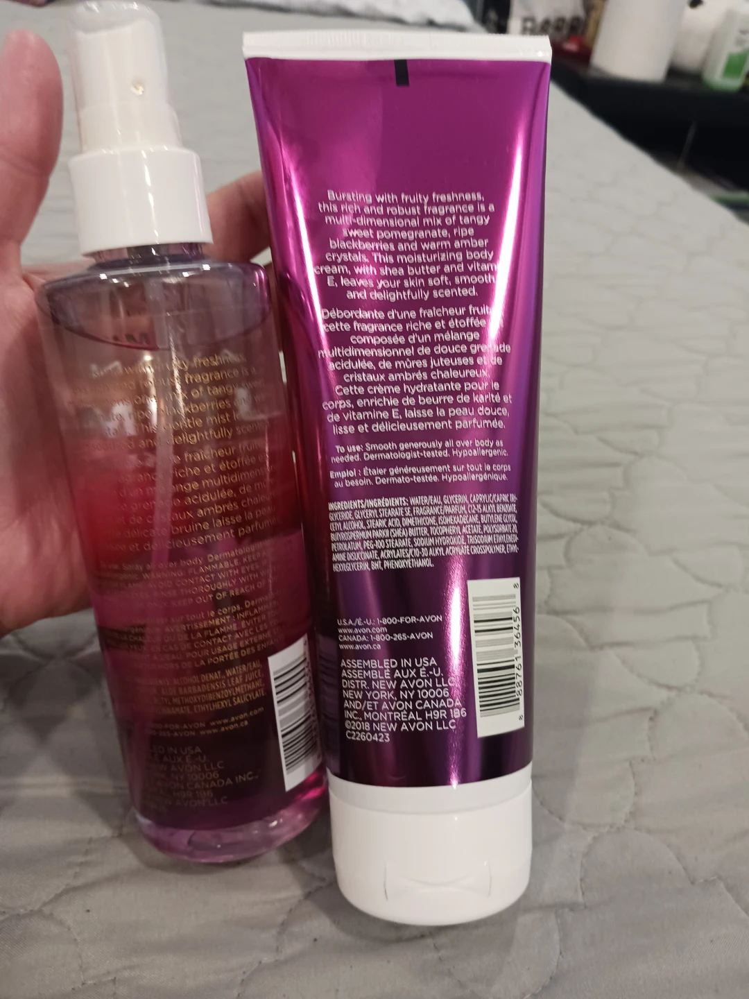 Avon Autumn Berry Twist Body Cream & Body Mist Set - photo 2