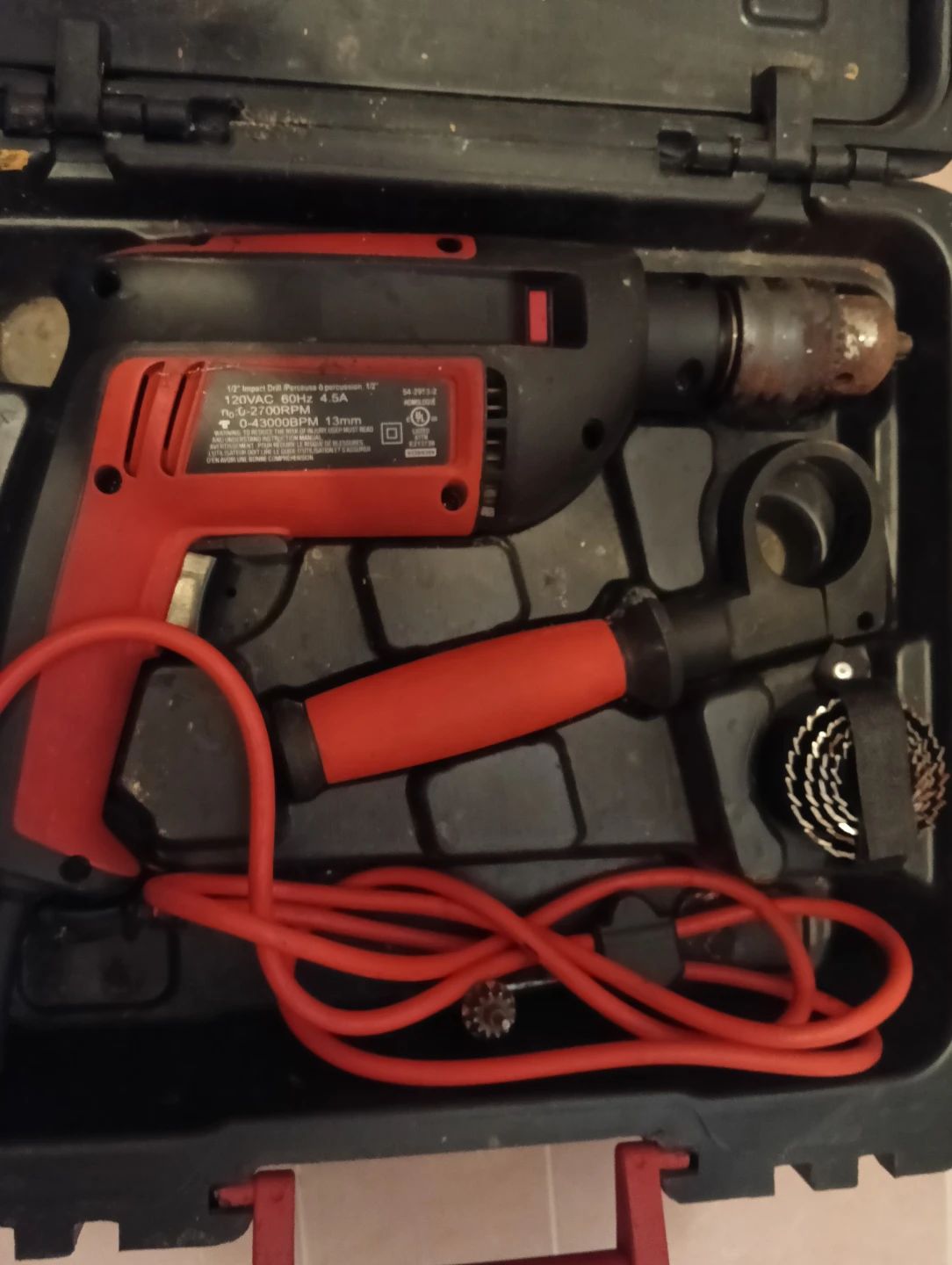 Hammer Drill and Drill Bit Set with Case - photo 3
