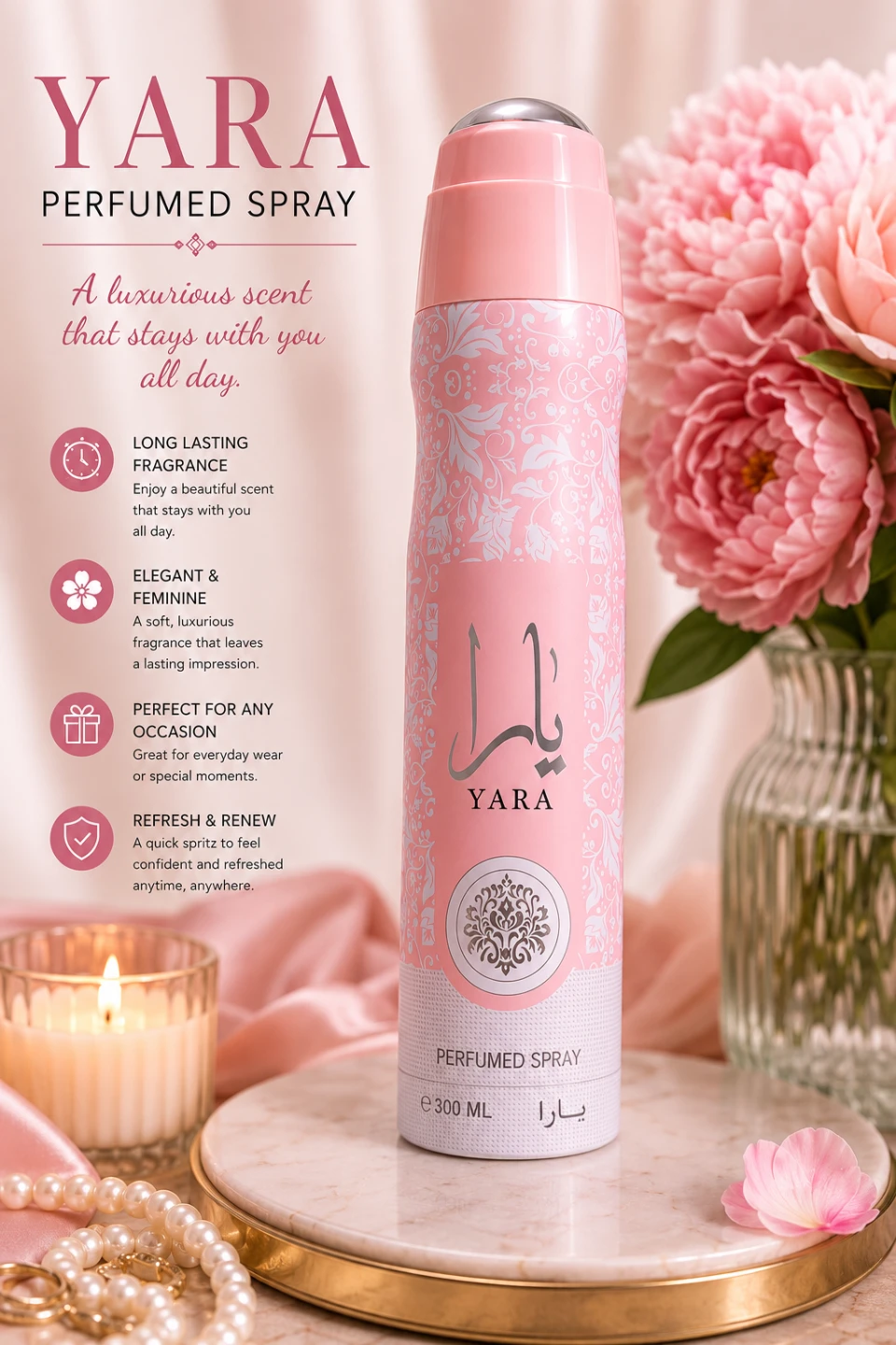 Yara Perfumed Spray 300ml