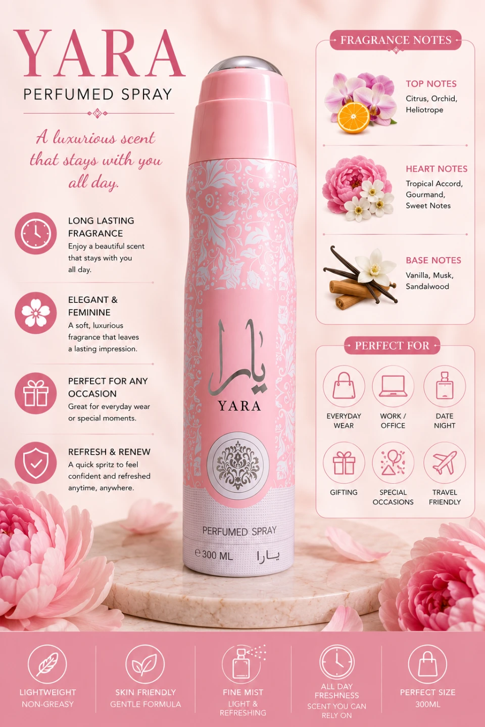 Yara Perfumed Spray 300ml - photo 4
