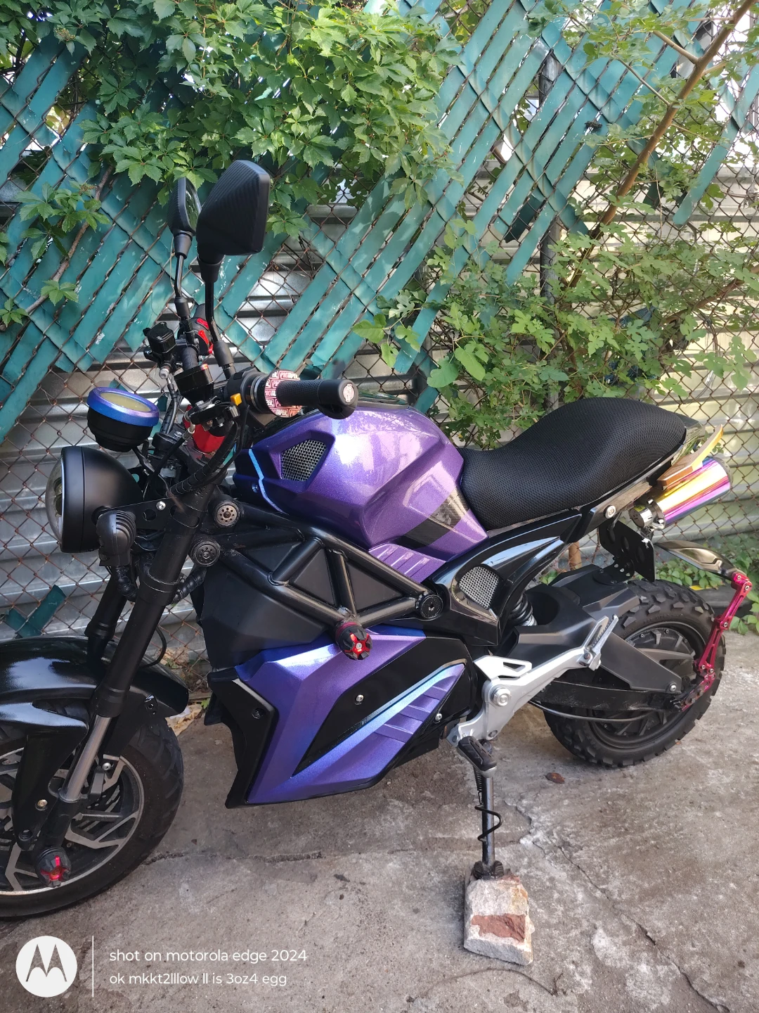 Electric Motorcycle - Purple