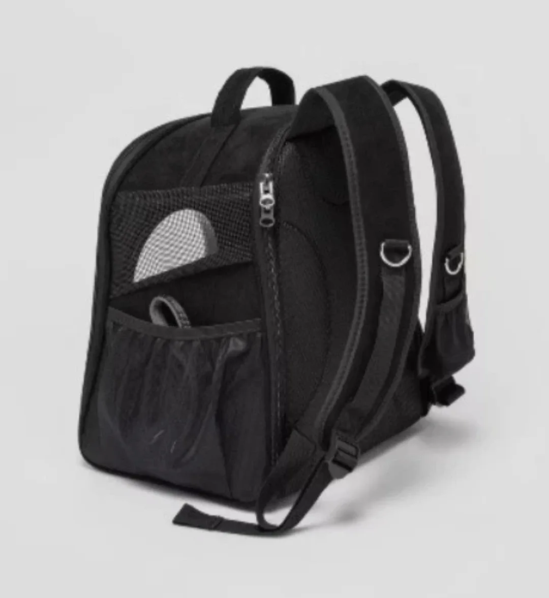 Black Pet Carrier Backpack with Bubble Dome - photo 3