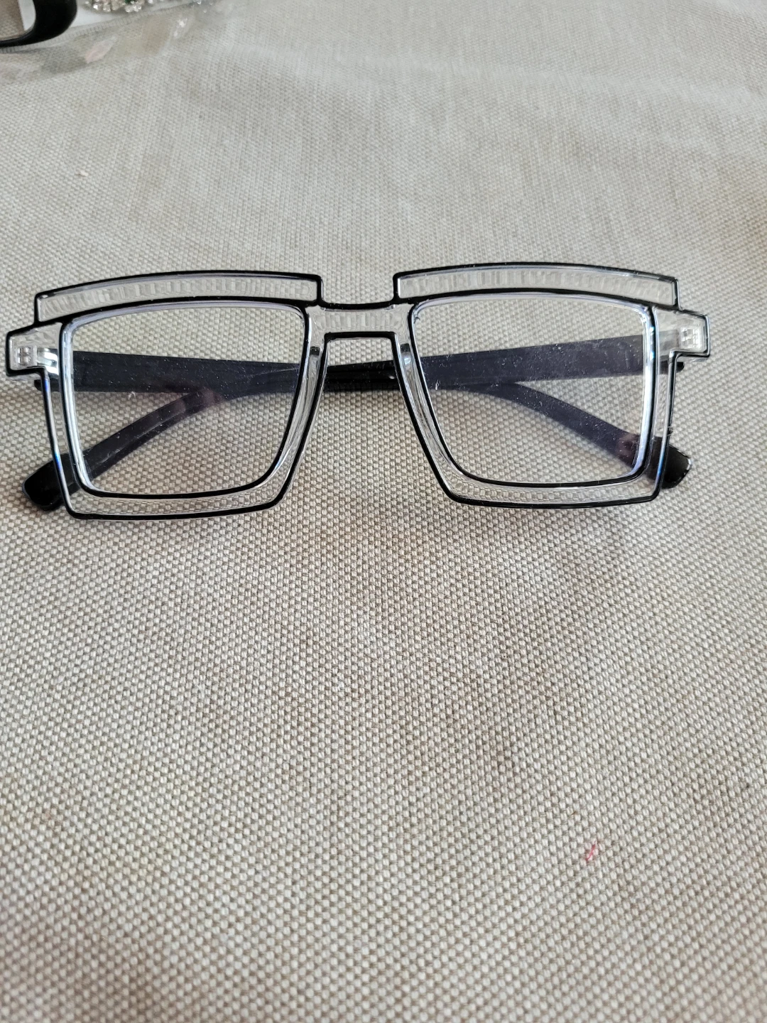 Clear and Black Frame Glasses