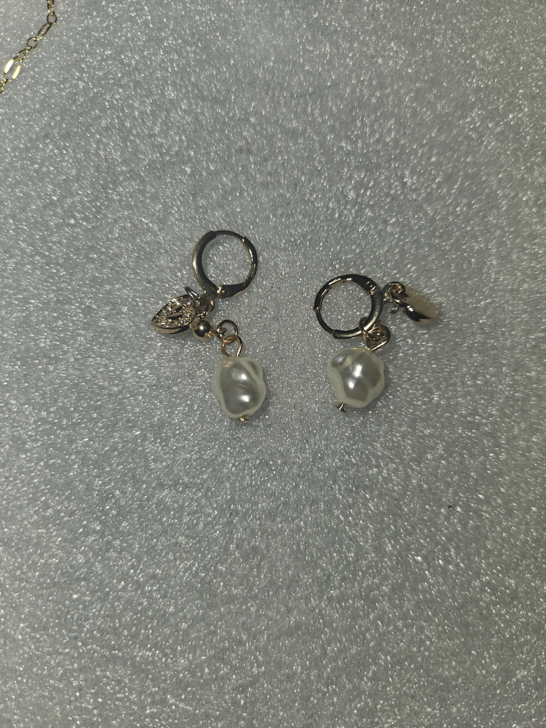Moon Pendant S925 Necklace and Pearl Earrings Set - photo 2