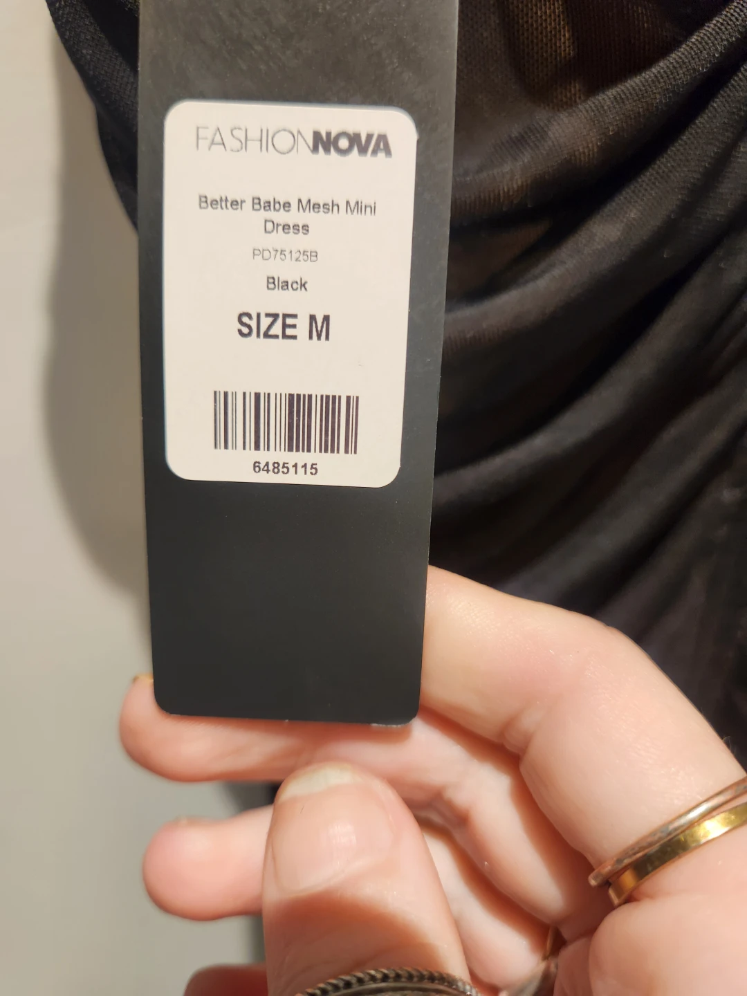 Fashion Nova Better Babe Mesh Mini Dress Black Size M - photo 4