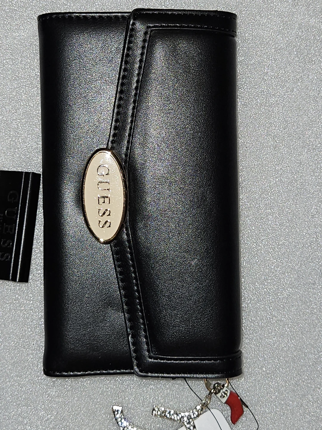 Guess Hoop Earrings and Black Wallet Set - photo 2