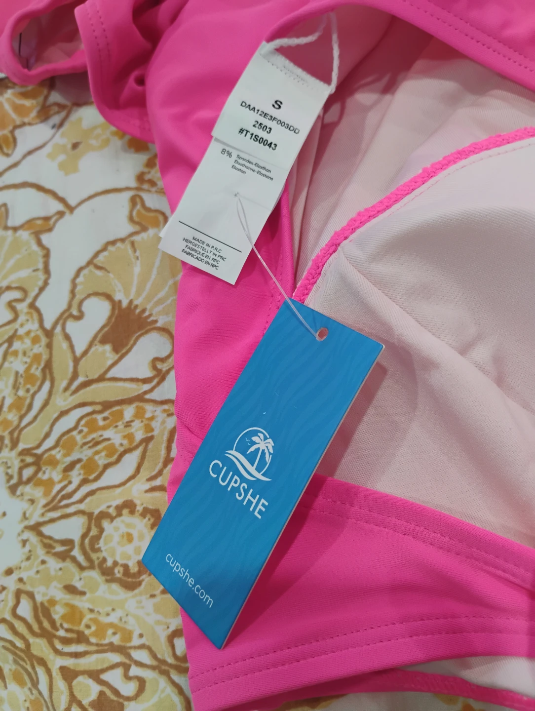 CUPSHE Pink One-Piece Swimsuit Size S - photo 2