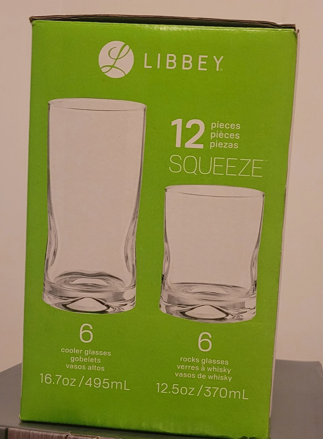 Libbey Squeeze Glassware Set - 12 Pieces - photo 2