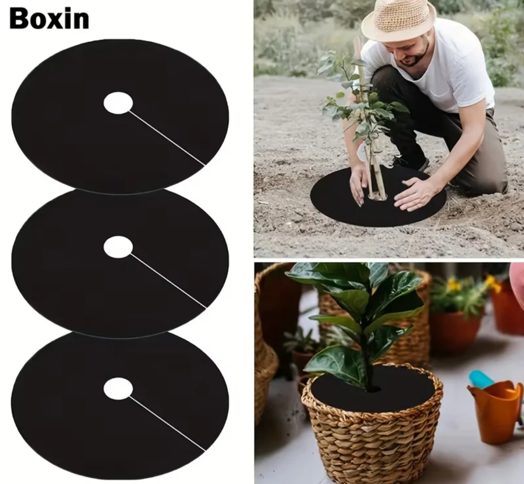 Tree Trunk Weed Barrier Mat 10 pcs - photo 3