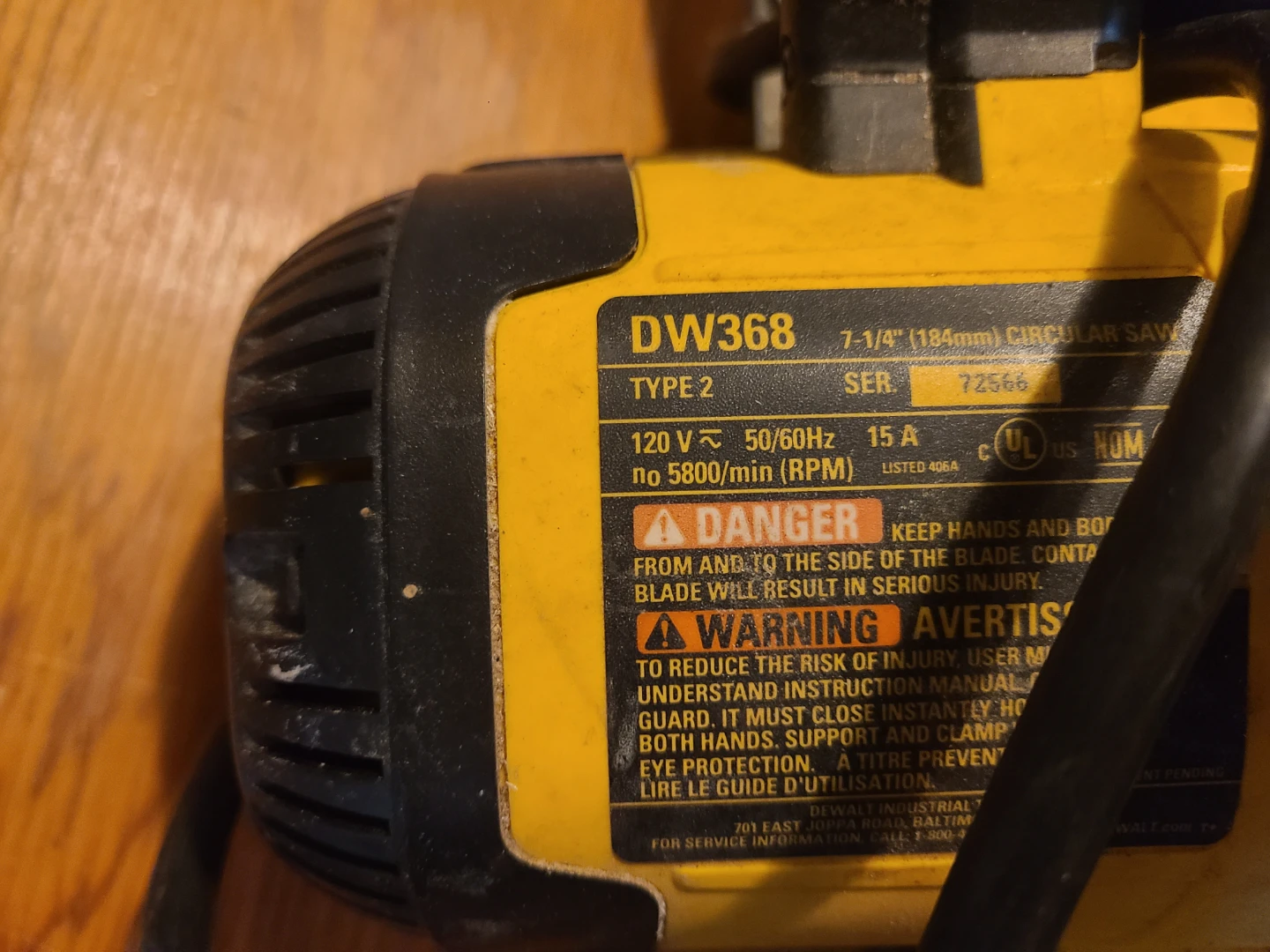 DEWALT DW368 7-1/4" Circular Saw - photo 2
