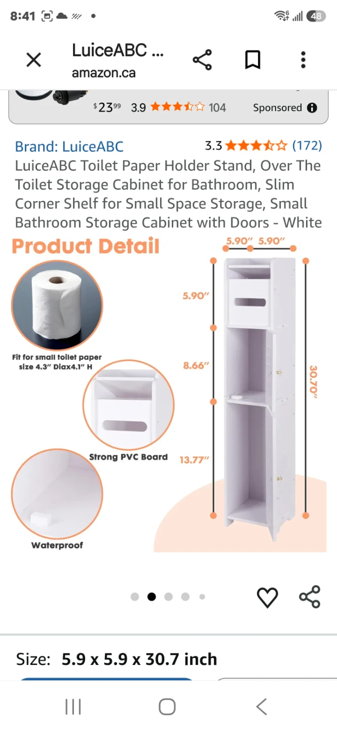Brand new LuiceABC Toilet Paper Holder Stand - photo 4