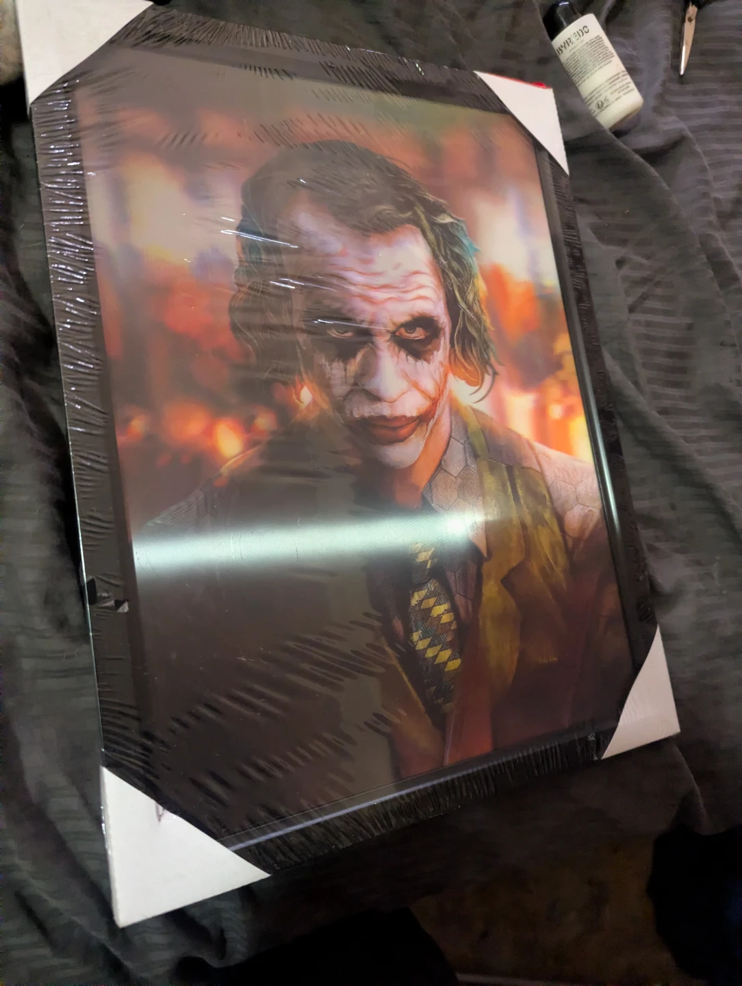Framed Joker Art Print 3d lenticular - photo 3